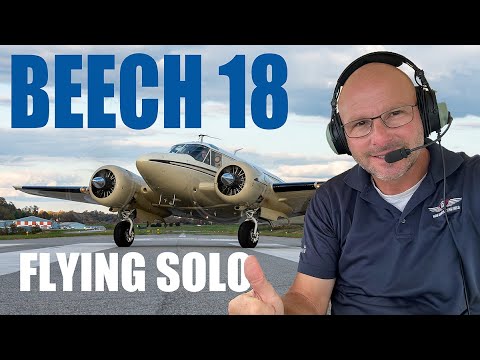 Видео: Одиночный полет на Beech 18 — изучение нового стекла в старой классике