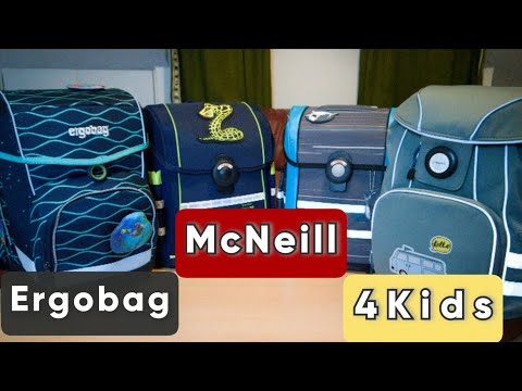 Видео: Обзор и цены рюкзаков для первоклассника/Ergobag/4Kids/MCNeill/Наш выбор✅/Германия🇩🇪
