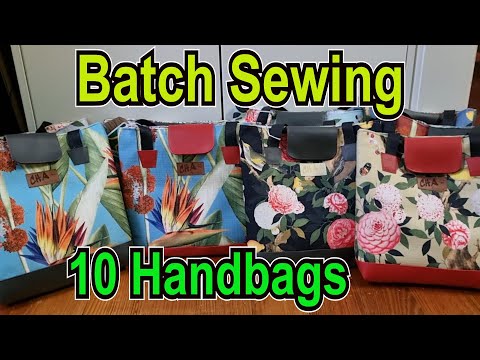 Видео: Пошив партии из 10 сумок за 14 часов. Шью на продажу. Мои методы работы и как я настраиваю произв...