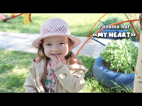 Видео: Панама «My Heart» ❤❤❤❤ крючком