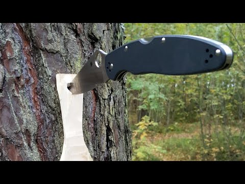 Видео: Нож POLICE 4 Spyderco. Уличный тест