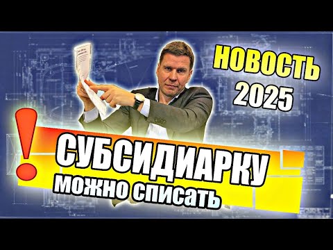 Видео: Субсидиарку можно списать! Да, субсидиарная ответственность по долгам ООО теперь может быть списана!