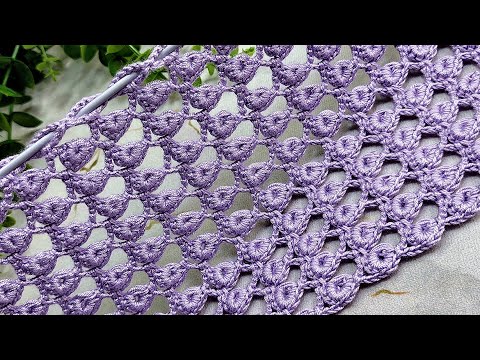 Видео: Шикарная сеточка крючком  " Изюминка "