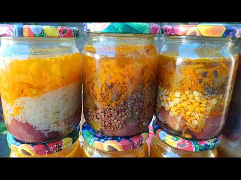 Видео: КАШИ в БАНКАХ на ЗИМУ на случай БЛЭКАУТА, три ВИДА