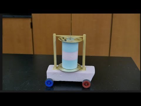 Видео: Парусная тележка с ротором Флеттнера // Самодельная наука с Брюсом Йени