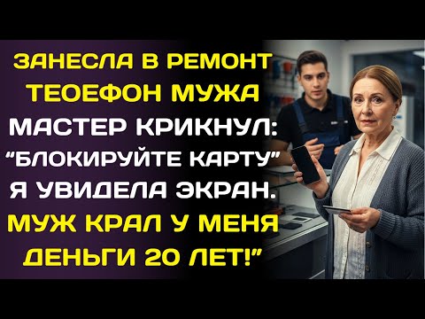 Видео: Я отнесла телефон мужа в ремонт… мастер побледнел: «Аннулируйте карты. Срочно!»