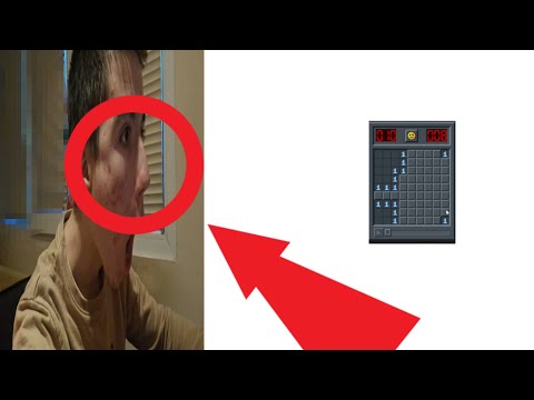 Видео: Играя миночистач, но ако разцепя лаптопа си на две, видеото приключва.