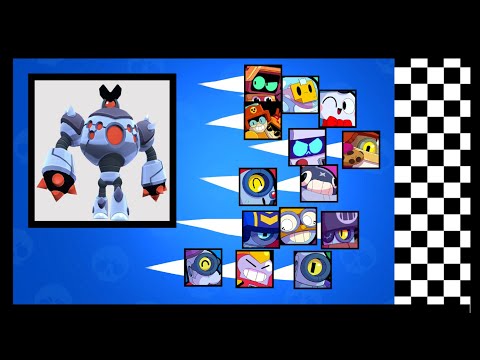 Видео: Brawlstars ALL ROBOT square league: не трогайте робота!