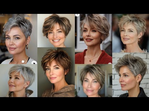 Видео: Короткая стрижка и прическа для женщин старше 60 лет / тренд 2025 года