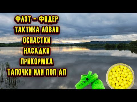Видео: Рыбалка на ФЛЭТ ФИДЕР ловля КАРАСЯ на ТАПОЧКИ