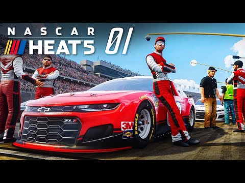 Видео: ЗАЛЕТАЮ В КАРЬЕРУ НАСКАР СО СВОЕЙ КОМАНДОЙ - NASCAR Heat 5 #1