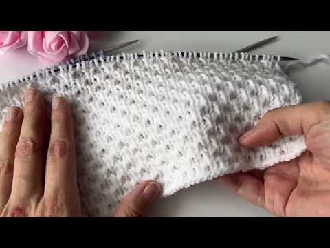 Видео: Изменила всего 1 деталь! И получился совершенно другой результат! Плотный рельефный узор спицами