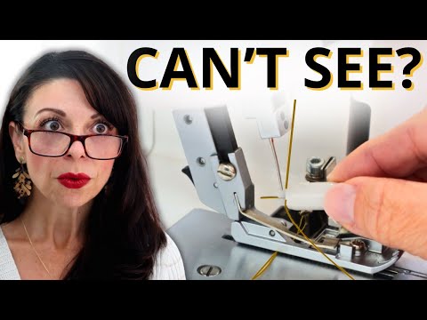 Видео: Не видите ушко иглы? Попробуйте этот простой способ починки нитковдевателя!