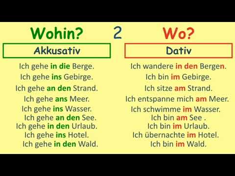 Видео: Akkusativ, Dativ понятно