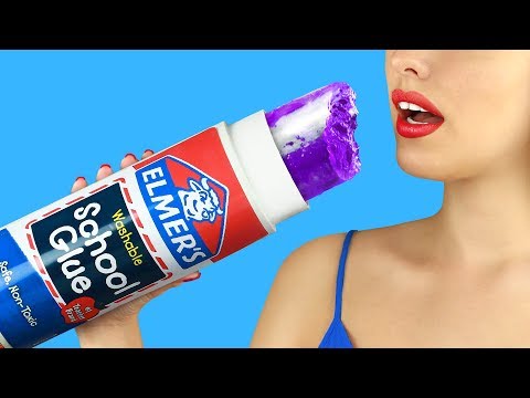 Видео: Огромная и миниатюрная съедобная канцелярия – 8 идей