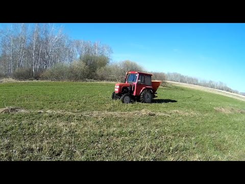 Видео: Незрелая весна. Засеял первые огороды на силос.Везде много воды. Что делать с остатками валков сена?