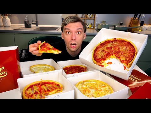Видео: ПІЦЦА ВАГОЮ 1.5КГ ШОО?? Дегустація Chicago Pizza! Вперше в житті куштую таку піцу!!