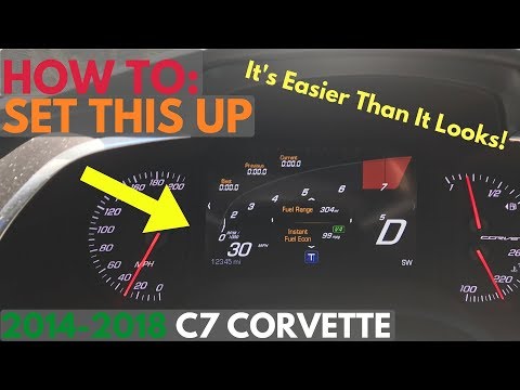 Видео: Как настроить цифровую приборную панель Corvette C7