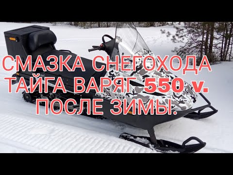 Видео: смазка снегохода тайга варяг 550v