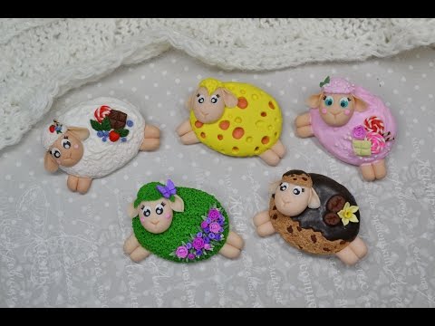 Видео: Овечка 🐑 ПОЛИМЕРНАЯ ГЛИНА 💗 МАСТЕР КЛАСС: Polymer Clay tutorial