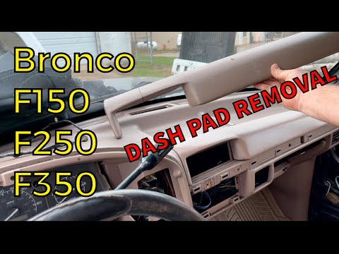 Видео: Как снять приборную панель | Ford Bronco OBS Ford F150 F250 F350