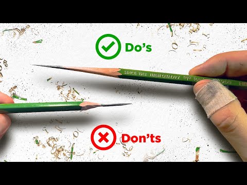 Видео: Как заточить карандаш (ЛУЧШИЕ приемы и инструменты)