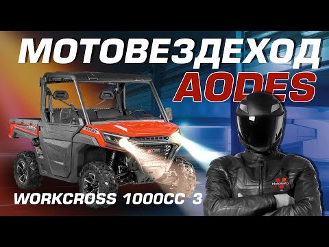 Видео: Обзор на утилитарный мотовездеход AODES Workcross 1000-3. Люкс с кондиционером?