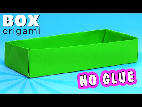 Видео: Коробка для игрушек оригами. Как сделать коробку из бумаги без клея