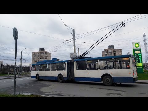 Видео: Троллейбус, маршрут №31 ВМЗ-6215 б.5114 (13.11.2021) Санкт-Петербург