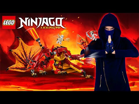 Видео: СТСН И LEGO АТАКА ОГНЕННОГО ДРАКОНА НИНДЗЯГО - ВСЯ СБОРКА ЛЕГО NINJAGO НА НИНДЗЯ ХЭЙ!