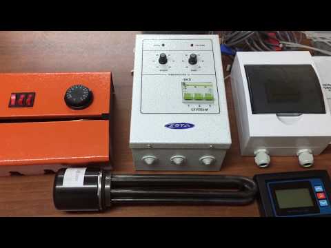 Видео: Поддержание температуры в системе отопления при помощи ТЭН и пульта управления