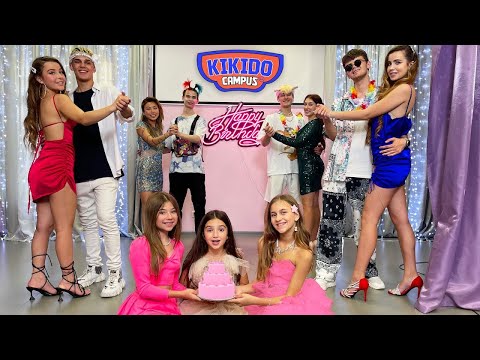 Видео: ЖУРКА ДО ЈУТРА у кампусу! 🥳🎉 Amina рођендан - позвани су најпопуларнији школарци! | KiKiDo Party