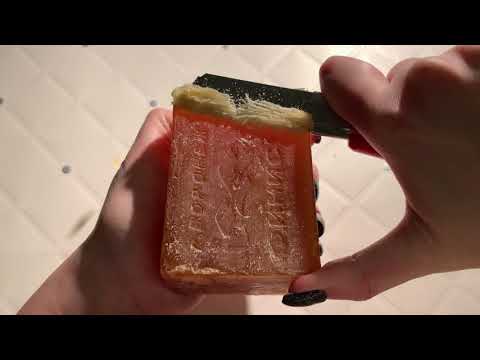 Видео: Незабываемый брусок ФИНИСТа. Идеально сухое хозяйственное мыло 🤩| ASMR Soap Carving