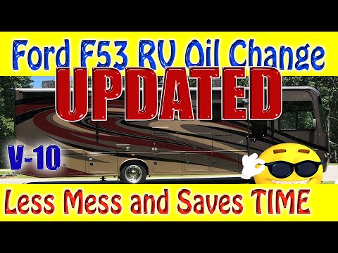 Видео: Замена масла в автомобиле Ford F53 V10 RV — ОБНОВЛЕНО — БЫСТРЕЕ и МЕНЬШЕ МУСОРА