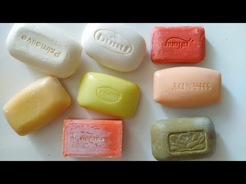 Видео: ASMR Soap catting/ Soap carving/ Резка мыла/ Asmr soap