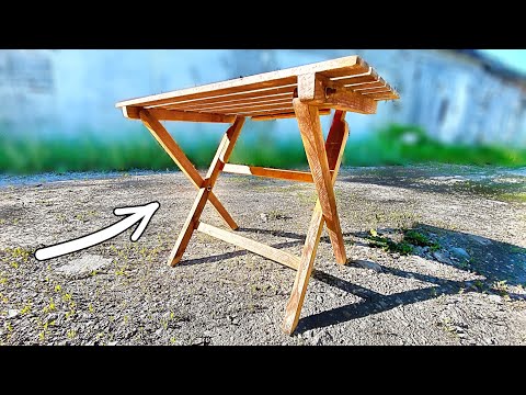 Видео: НОВАЯ ЖИЗНЬ СТАРОГО ДЕРЕВЯННОГО СТОЛИКА! - restoration
