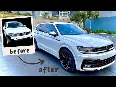 Видео: Покраска и установка VW Tiguan R-Line