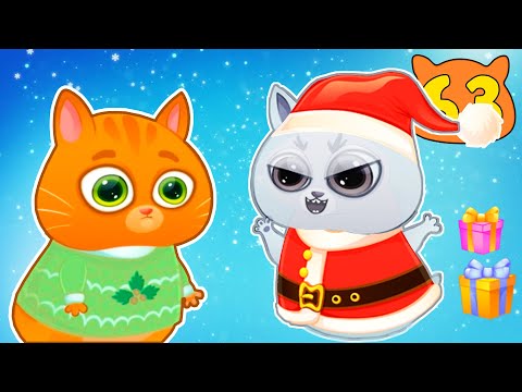 Видео: Суровый КОТИК БУБУ №63. Дед Мороз и Новый Год. Мультик ИГРА про котят на канале Хвостик ТВ