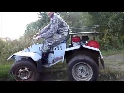 Видео: самодельный квадроцикл из мотоблока
