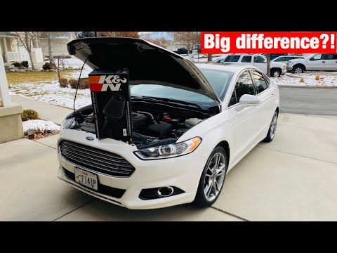 Видео: Установка холодного воздухозаборника K&N на Ford Fusion EcoBoost 2015 года