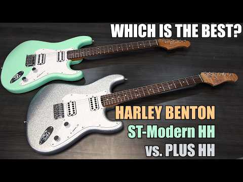 Видео: Harley Benton ST-Modern HH против ST-Modern PLUS HH (ОБЗОР ST-MODERN HH версия без Plus)