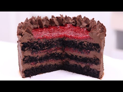 Видео: ШИКАРНЫЙ ТОРТ МАЛИНОВЫЙ ТРЮФЕЛЬ 🍫простой рецепт ПОСТНОГО ТОРТА🍫 RASPBERRY CHOCOLATE CAKE