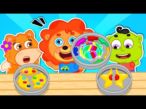 Видео: Маша и Леопольд. Заливные конфеты- Мультик для детей - Lion Family на русском