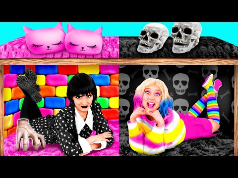 Видео: Уэнсдей Аддамс | Секретные Домики под Кроватью от 4Teen Challenge