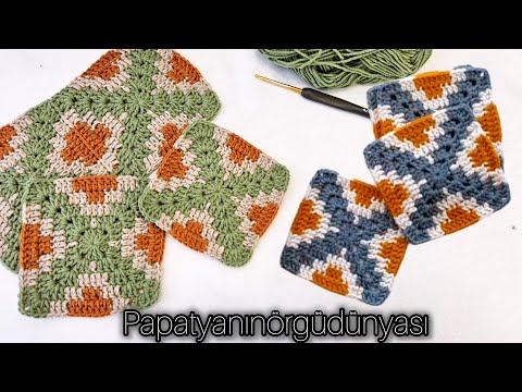 Видео: ковер с рисунком | Делаем великолепную модель мотива крючком.