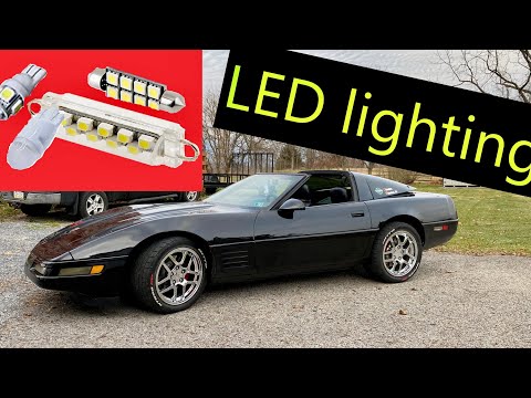 Видео: Модернизация светодиодных фар на моем Corvette C4 1991 года... Намного лучше!!
