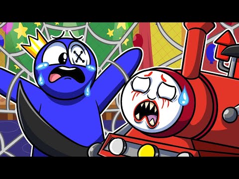 Видео: ЧУ-ЧУ ЧАРЛЬЗ ПРОТИВ СИНЕГО?! | Rainbow Friends/Choo-Choo Charles - Анимации на русском