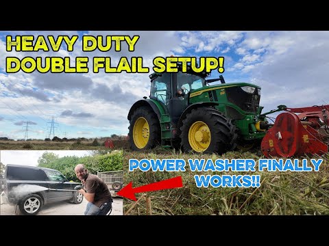 Видео: Новая моечная площадка для фермы, передние и задние косилки с цеповым механизмом, ремонт сварочны...