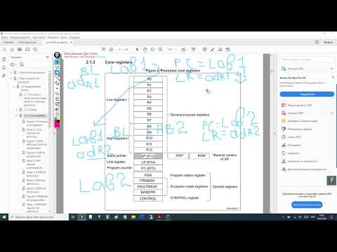 Видео: ArmAsmEditor: STM32 на Ассемблере: Вызов подпрограмм. Видео 9