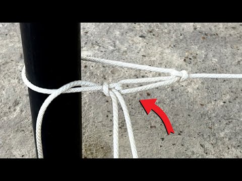 Видео: 4 в 1 полезных натяжных УЗЛА. Как надежно натянуть веревку?  Регулируемый грузовой с Алиэкспресс